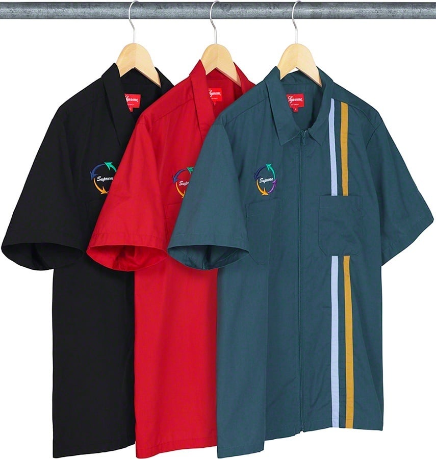 Zip Up S/S Work Shirt